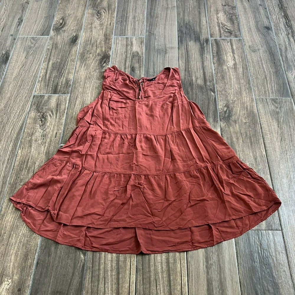 torrid burnt orange layered crisscross back tank top size 2 or 18/20